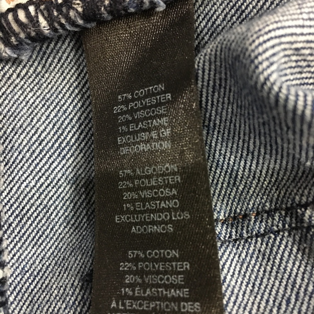 EUC White House Black Market Slim Leg Regular Distressed Fabric Jean - Picture 10 of 15